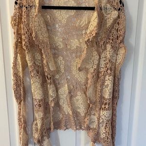 buttonless cover- hand crocheted